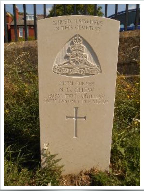 Gunner Norman Gilbert Chew (725781)