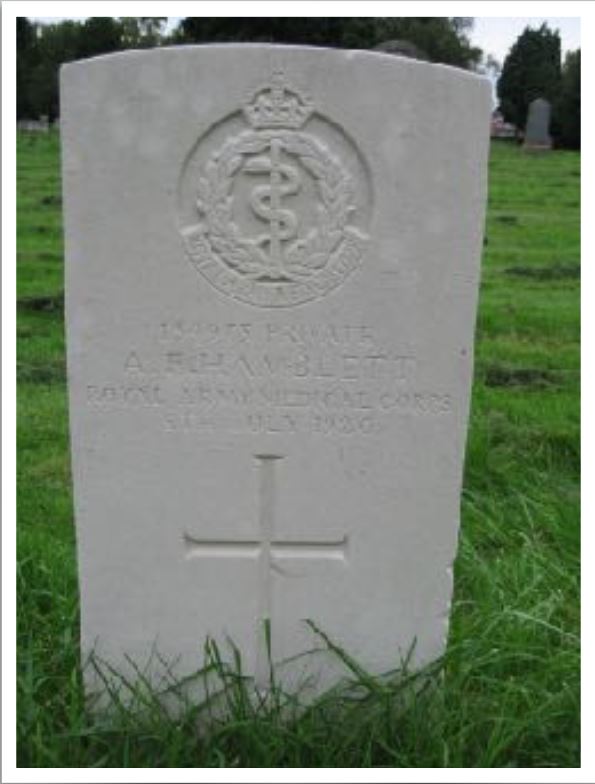 Private Alfred Frederick Hamblett (134973)