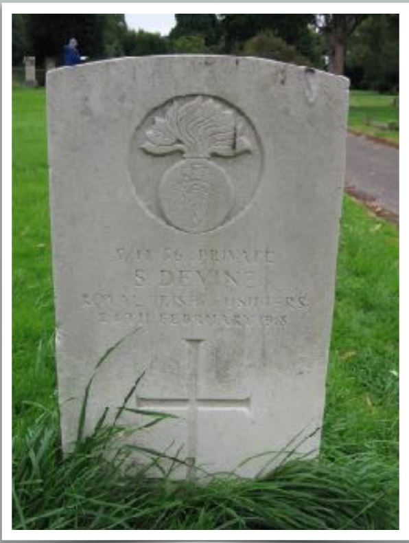 Private Samuel Robert Devine 9/41156