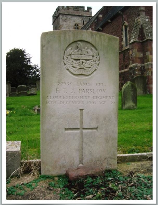 Lance Corporal Frederick Thomas James Parslow(27939)